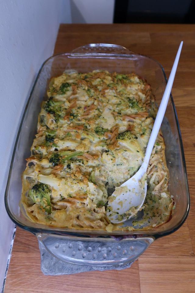 Broccoli- and cauliflower gratin