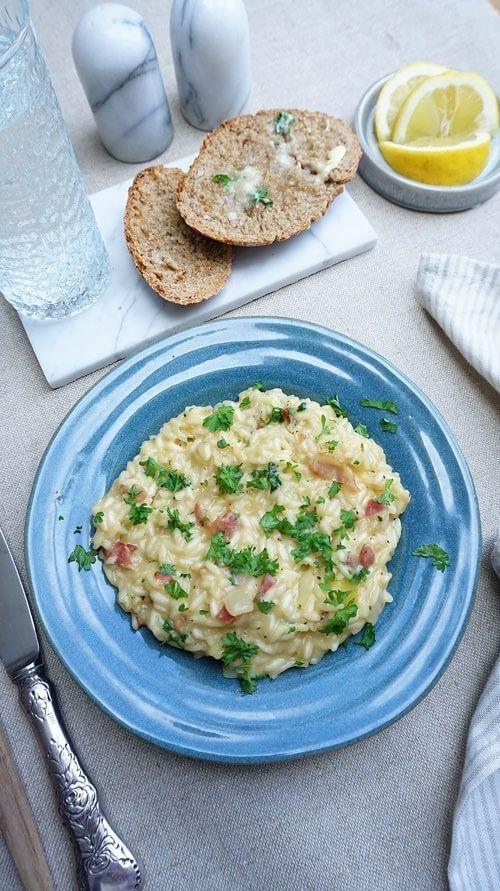 Creamy Risotto with Bacon