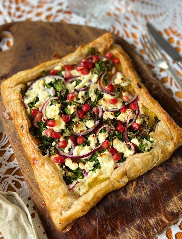 Puff Pastry Pumpkin Pie with Feta Cheese