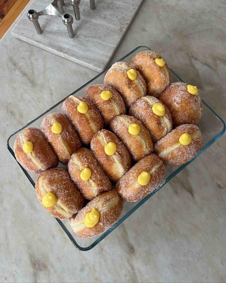 Berlinerboller m/vaniljekrem