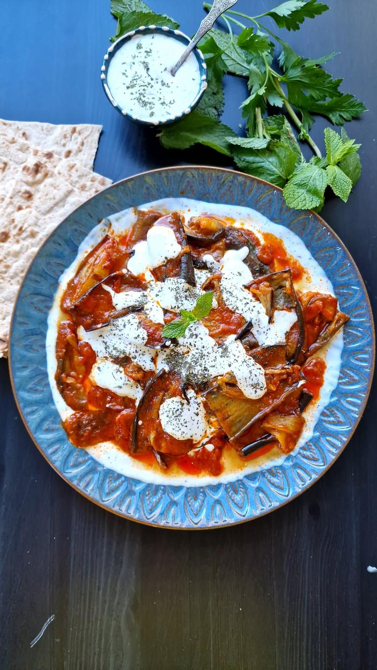 Borani banjan - Afgansk auberginerett med yoghurt