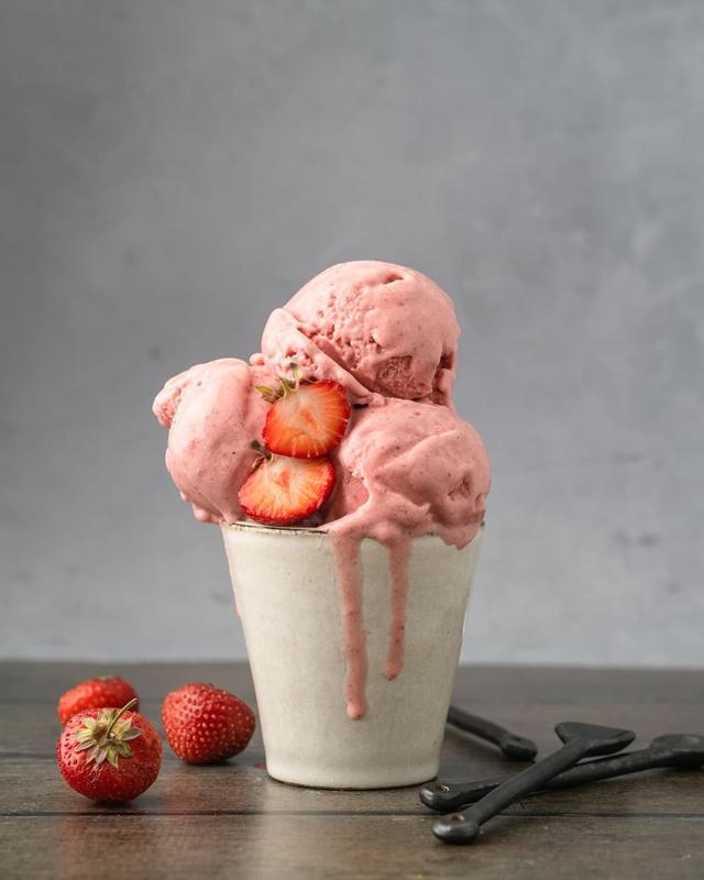 Strawberry Coconut Ice Cream