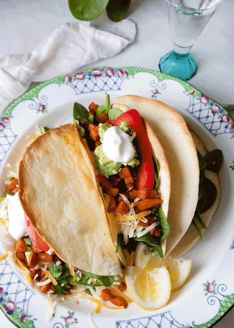 Vegetarian Taco with Sweet Potato
