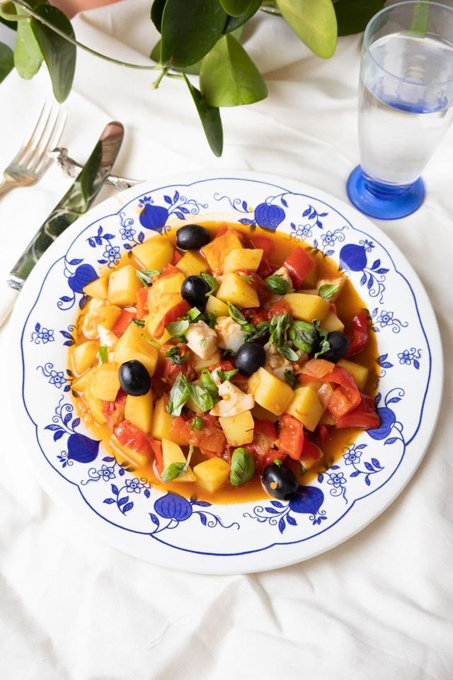 Frisk bacalao med lysing