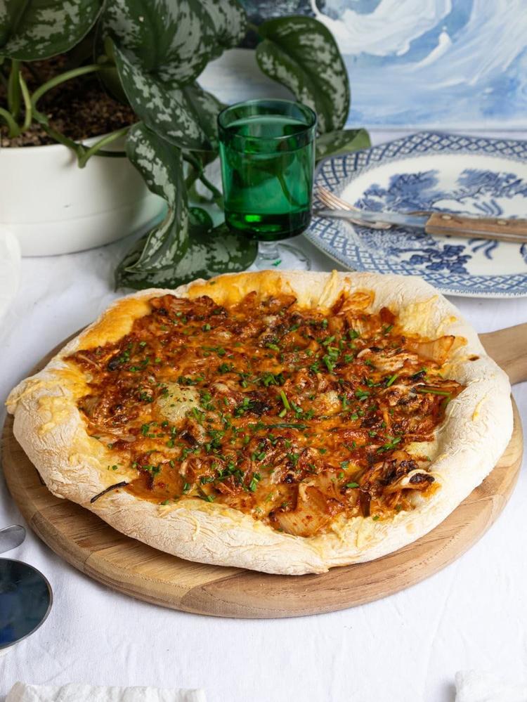 Kimchi-pizza