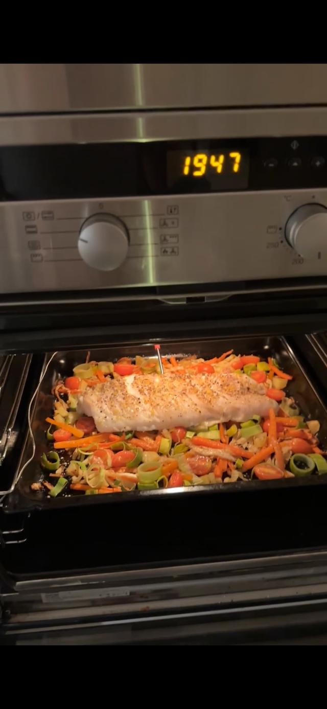 Torskeloin på grønnsaker