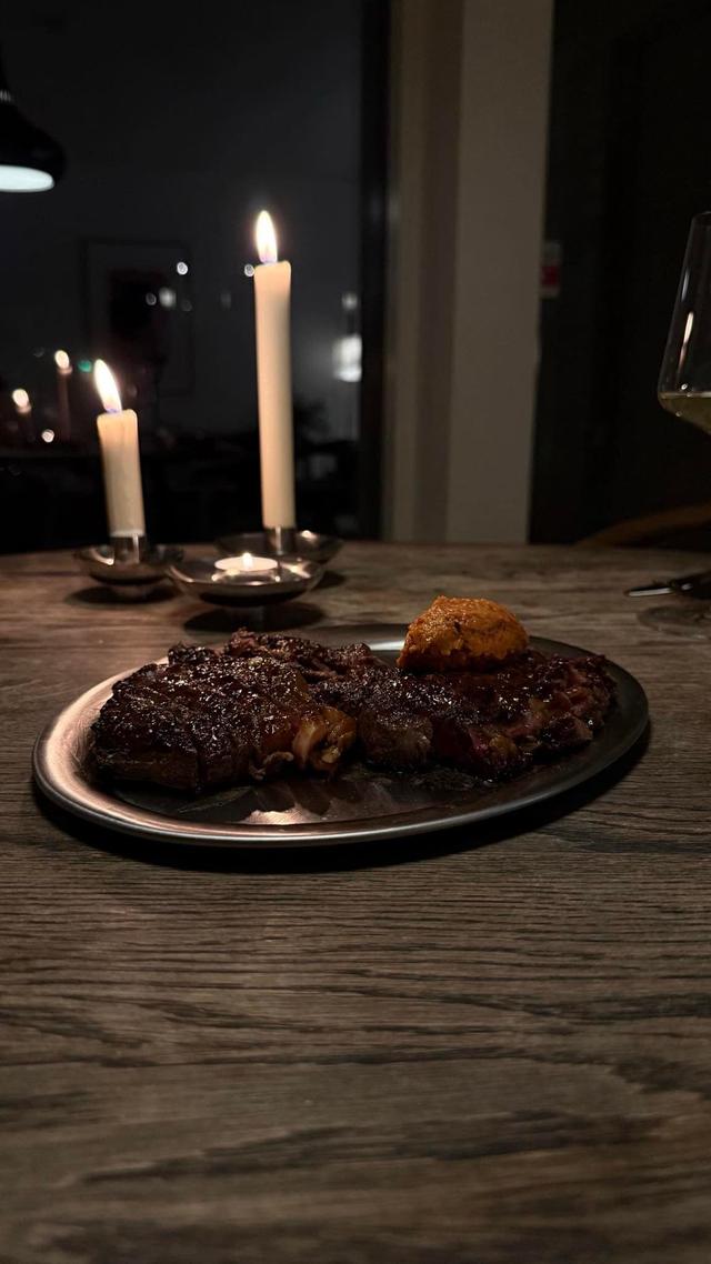 Entrecote med gullsmør