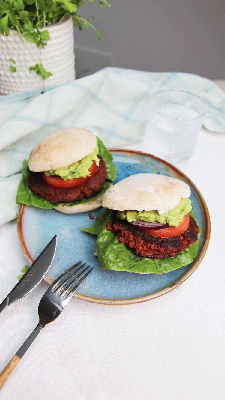 Vegan Burgers with Homemade Buns