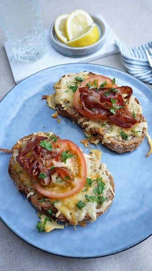 Cheese Sandwich with Crispy Bacon