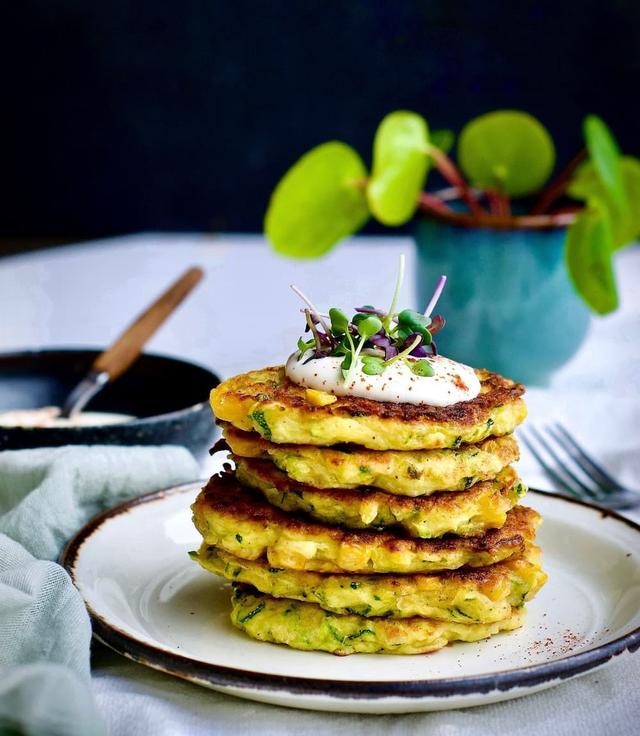 Squash and Corn Fritters