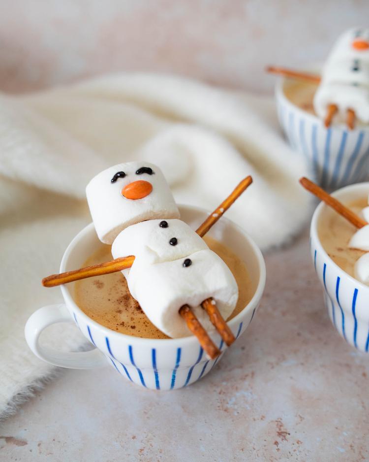 Marshmallows-snømenn