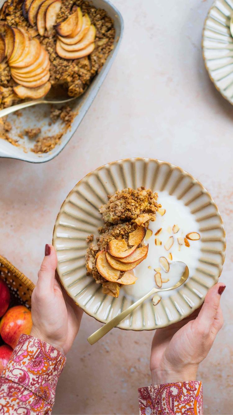 Bakt bokhvetegrøt med høstsmak