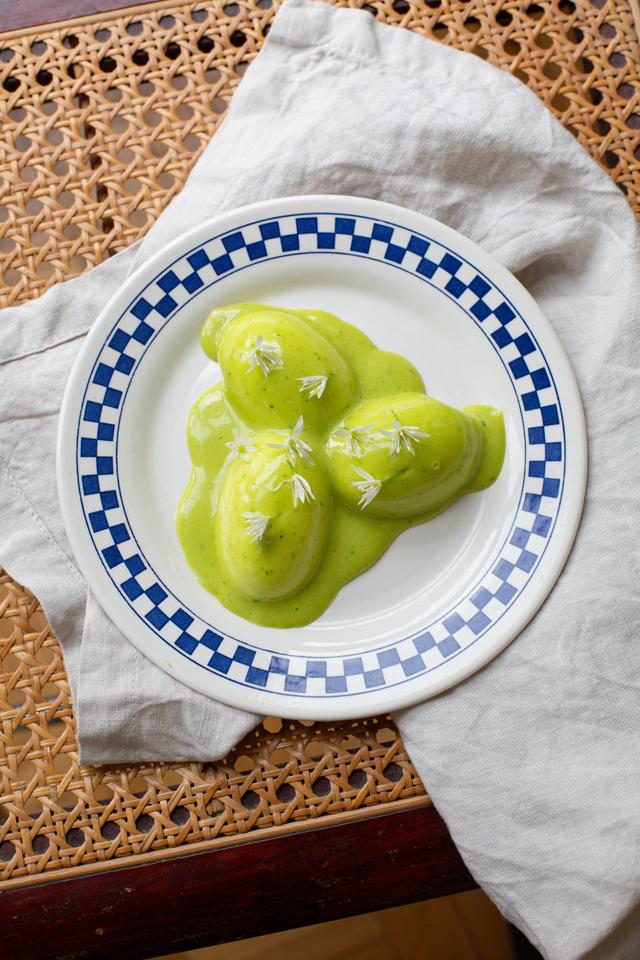 Oeuf mayo med ramsløk